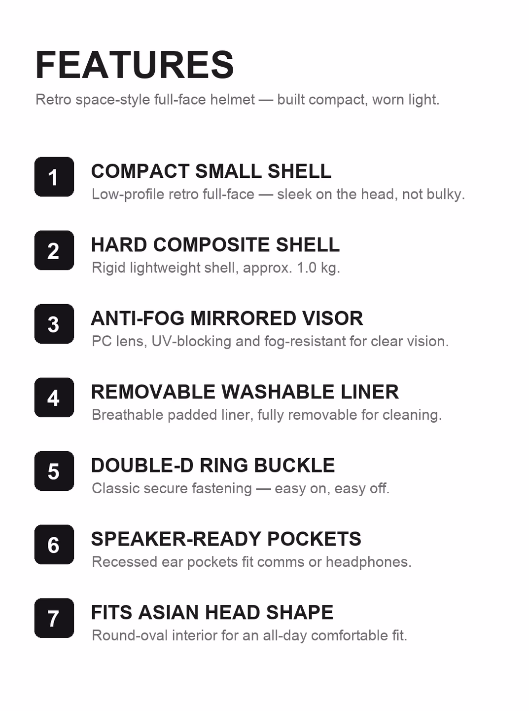 Space Cruiser features