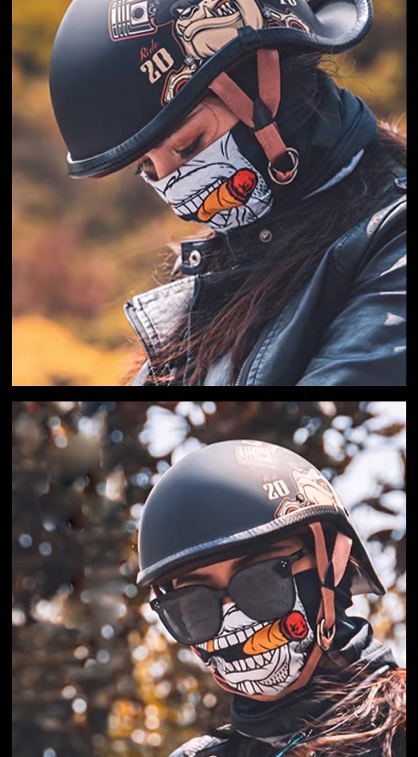 DCT retro cruiser half helmet detail 10