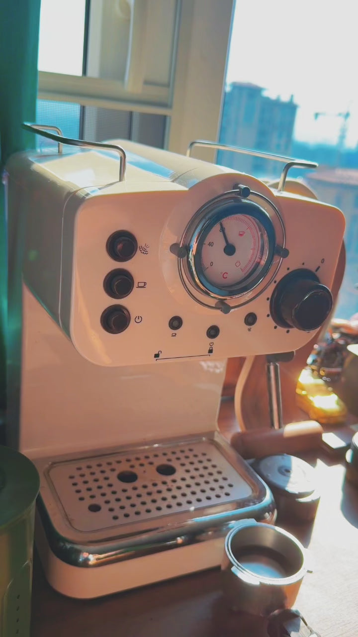 Retro espresso machine